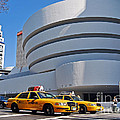 New York City - The Guggenheim Museum and Yellow Cabs