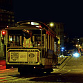 Cable Car at Night - San Francisco - color
