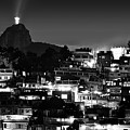 Rio de Janeiro - Christ the Redeemer on Corcovado, Mountains and Slums